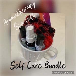 Aromatherapy Spa self care bundle gift set handcrafted organic oversized mug